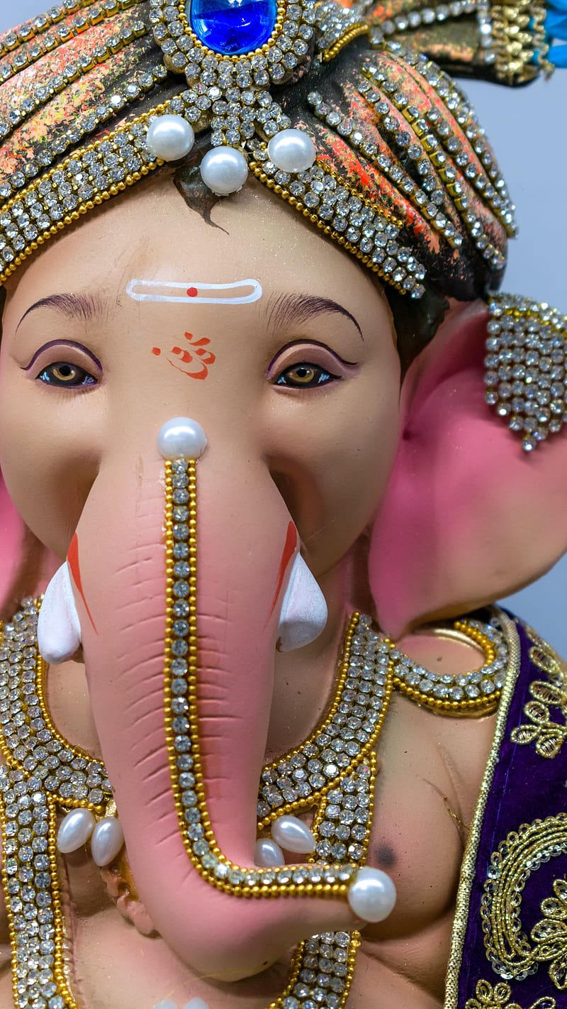 Cute Ganesha, Eyes, HD phone wallpaper | Peakpx
