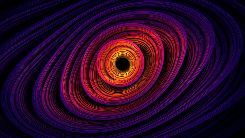 Spiral Shapes Purple Pink Abstract, HD wallpaper