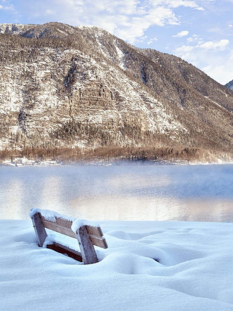 nature, snow, water, HD phone wallpaper