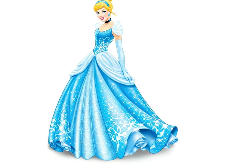 Cinderella, dress, movie, blonde, woman, fantasy, girl, anime, white,  princess, HD wallpaper | Peakpx