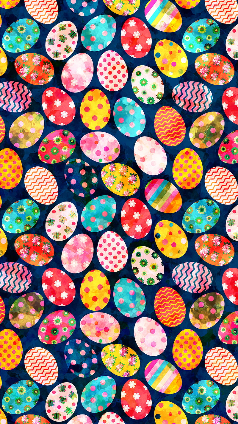 Watercolor Easter Eggs, Easter, Koteto, Watercolor, april, artistic, background, blue, bright, cartoon, child, colorful, creative, cute, dark, desenho, dots, egg, floral, flower, graphic, happy, holiday, hunt, illustration, kawaii, kids, modern, orange, pattern, pink, red, seasonal, spring, yellow, HD phone wallpaper