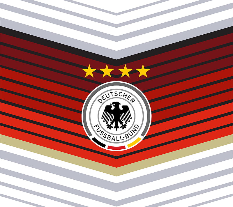 Germany World Cup, black, champion, cool, eagle, gold, red, star, stripes, white, HD wallpaper