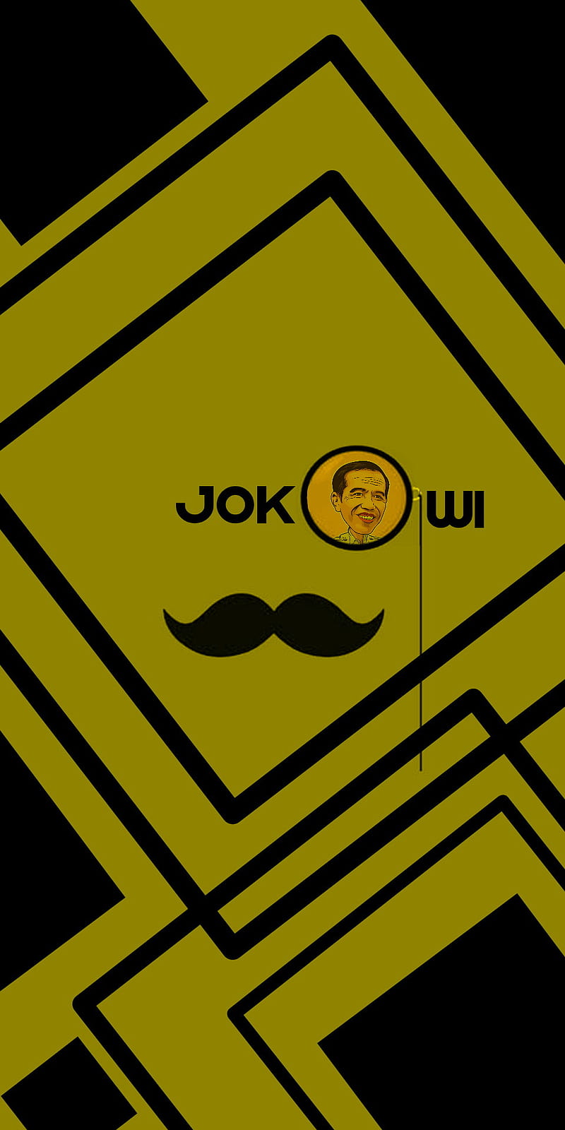 Jokowow, color, hero, indonesia, keren, logo, mobile, people, presiden, yellow, HD phone wallpaper