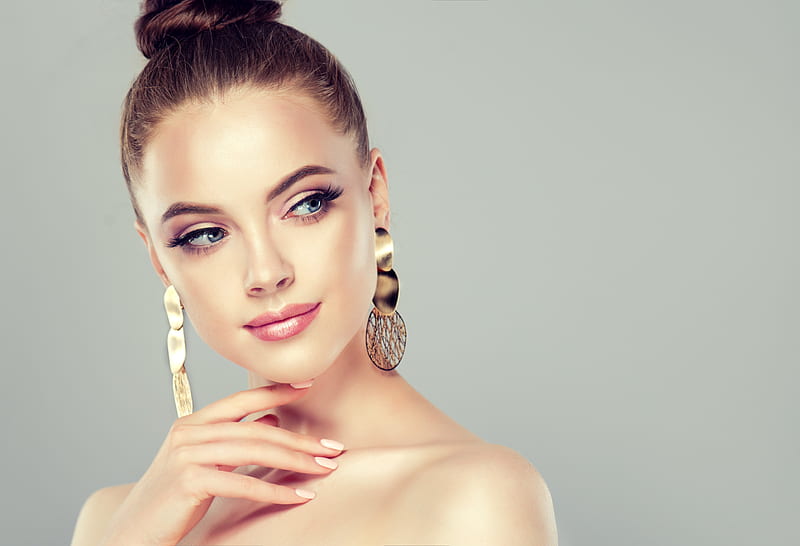 Girl, Model, Earrings, Makeup, HD wallpaper | Peakpx