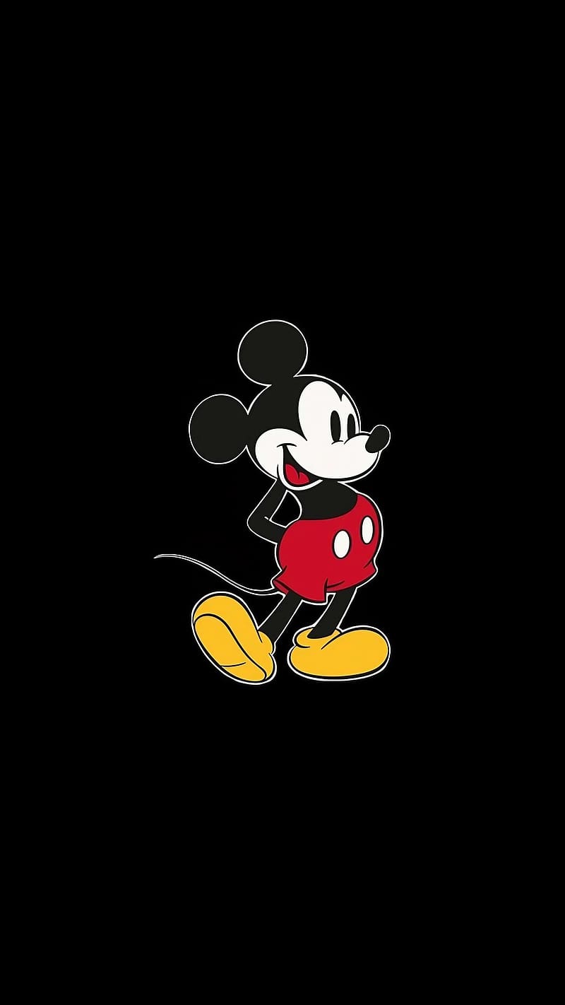Apple Watch Mickey Mouse Sidelook, apple watch mickey mouse, mickey mouse sidelook, cartoon, animated, HD phone wallpaper