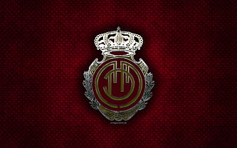 RCD Mallorca, Spanish football club, La Liga, red logo, red carbon fiber  background, HD wallpaper | Peakpx