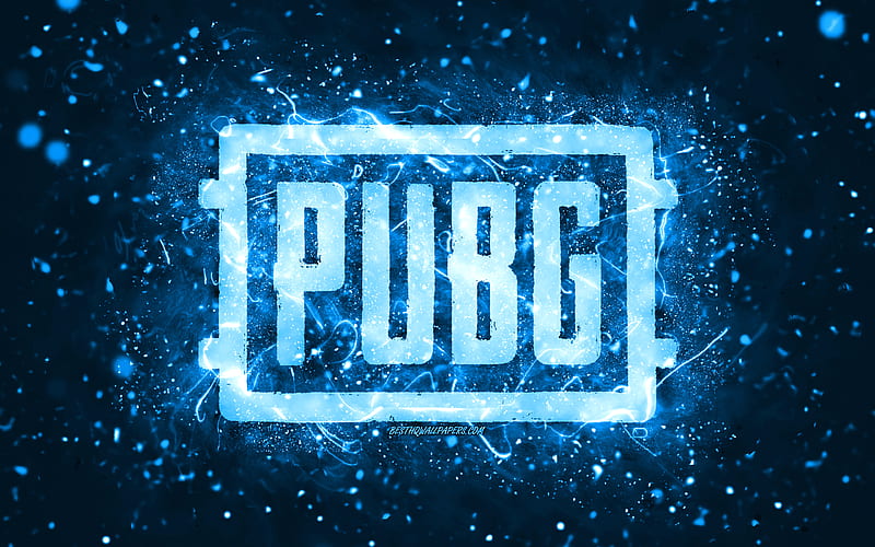 Pubg blue logo, , blue neon lights, PlayerUnknowns Battlegrounds, creative,  blue abstract background, HD wallpaper | Peakpx