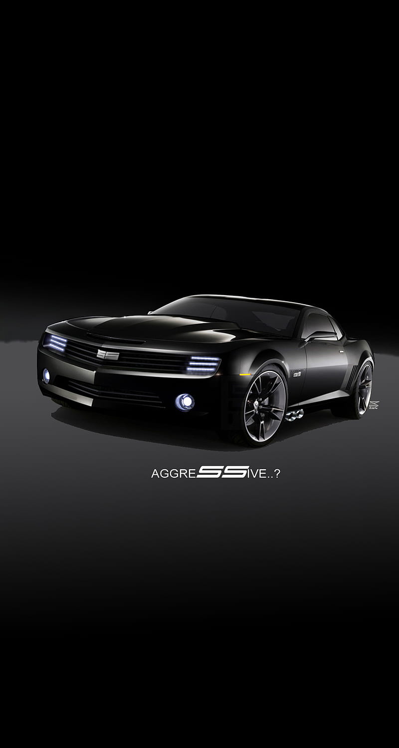 Camaro SS, 929, black, car, chevy, dark, muscle, street, theme, HD phone  wallpaper | Peakpx