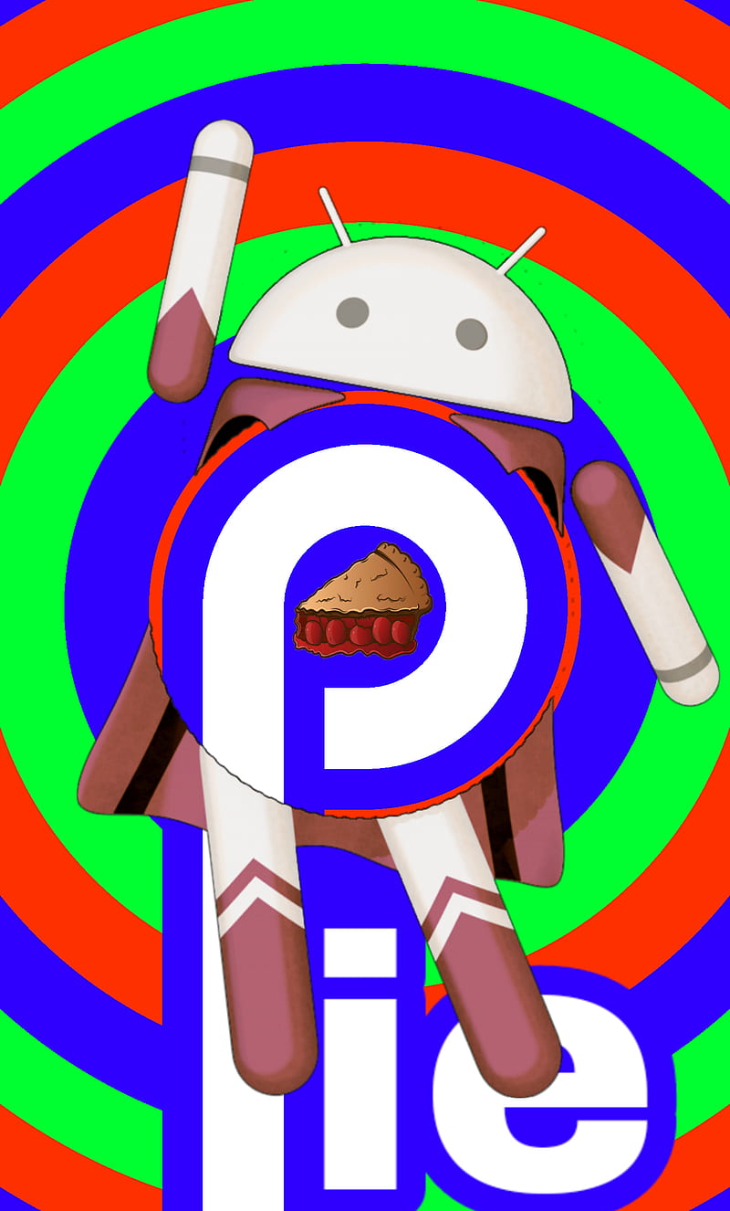 Android Pie, android, pie, android logo, colorful, captain pie, HD phone wallpaper