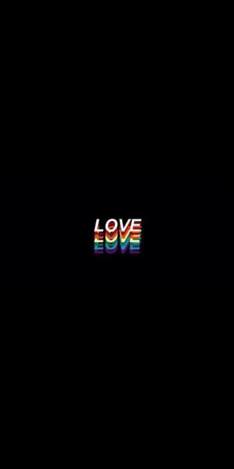 Love, black, pride, rainbow, HD phone wallpaper | Peakpx