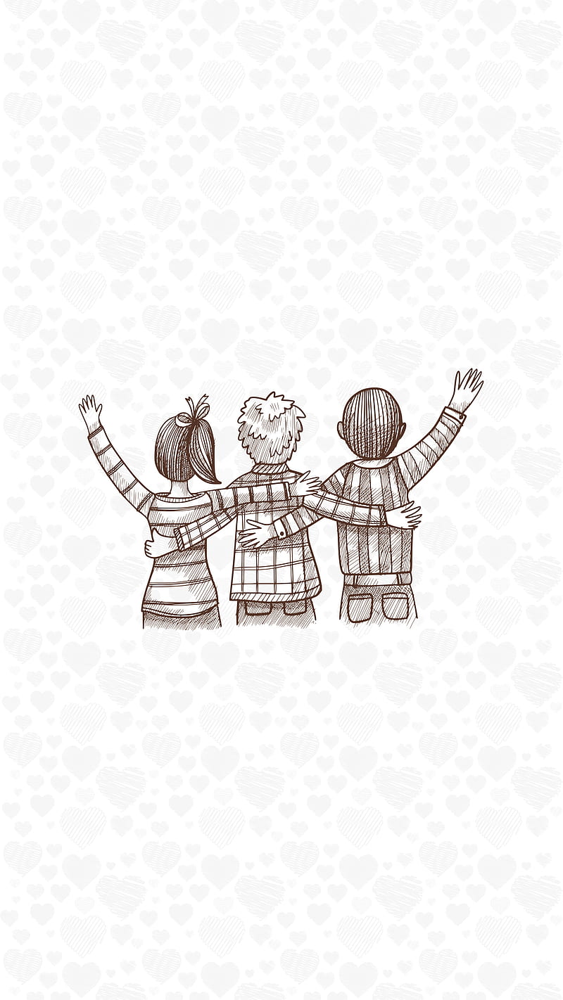 Buy Best Friends Drawing Online In India - Etsy India