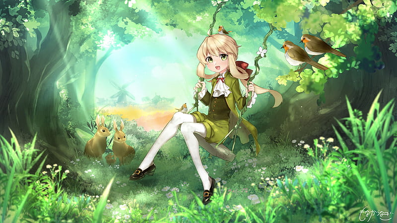 Green Green School Uniform  Zerochan Anime Image Board