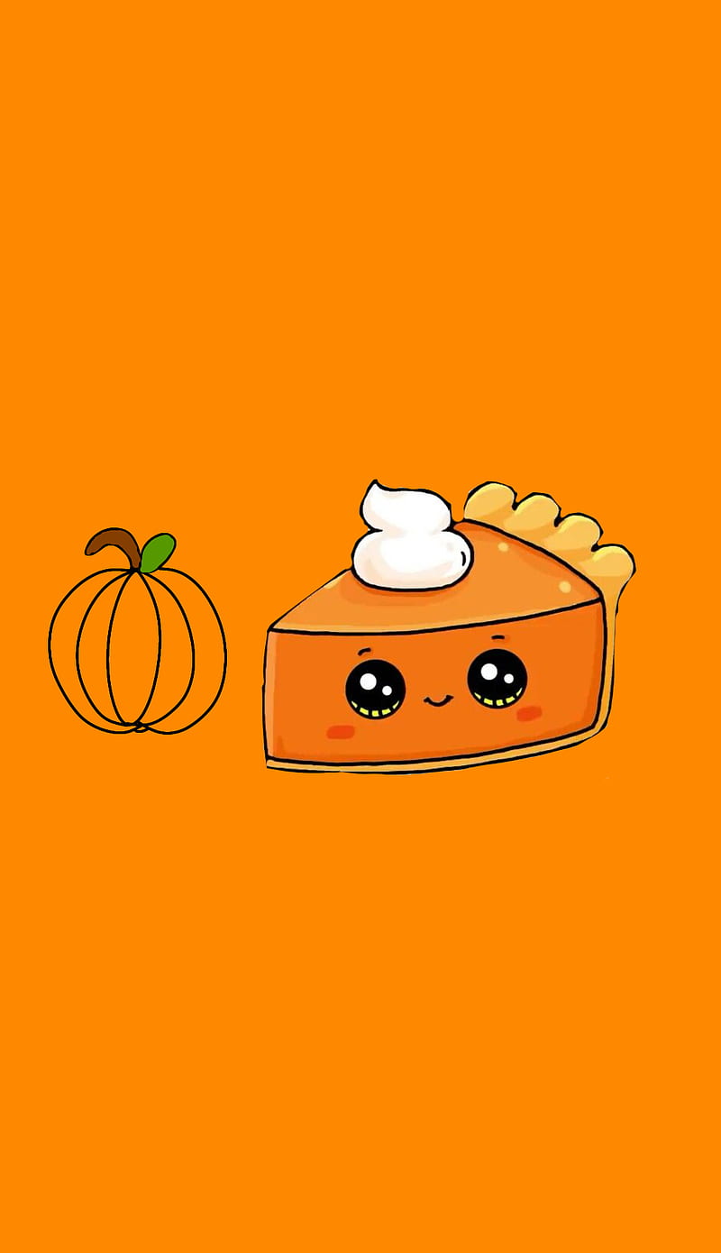 Pumpkin pie, autumn, fall, spooky season, HD phone wallpaper