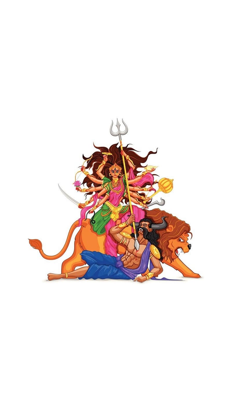 Maa Durga Ki ., maa durga ki, art, lord, durga, god, HD phone  wallpaper | Peakpx