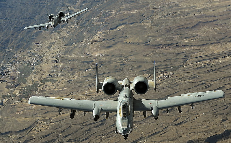A-10 Warthogs, fairchild republic, a-10, thunderbolt, warthog, HD wallpaper