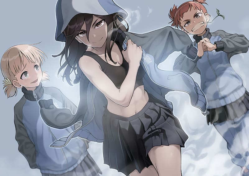 Anime, Girls Und Panzer, Mika (Girls Und Panzer), Mikko (Girls Und Panzer), Aki (Girls Und Panzer), HD wallpaper