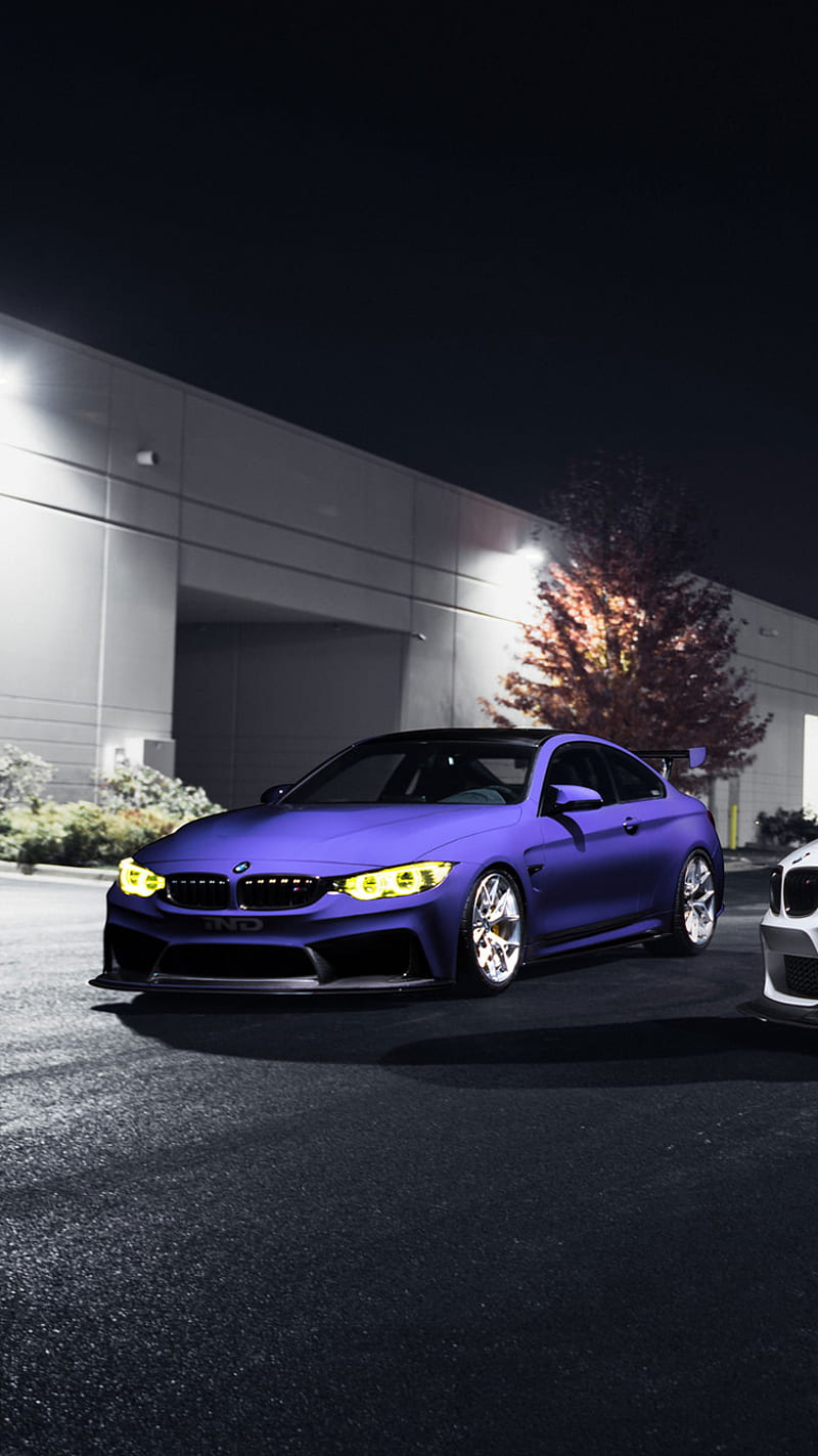 BMW M4, auto, bmw, car, coupe, f82, ind, m4, purple, tuning, vehicle, HD phone wallpaper