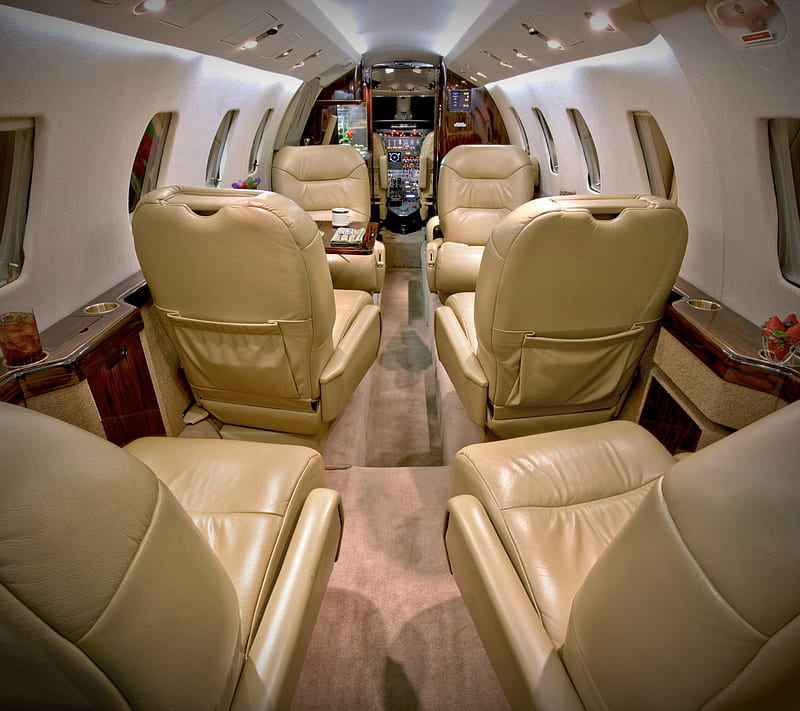 Private Plane, aircraft, airplane, flight, luxury, HD wallpaper