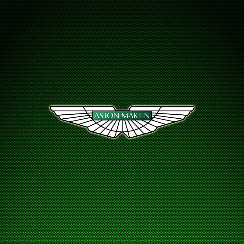 Aston Martin, auto, car, carbon, emblem, fiber, logo, HD phone wallpaper