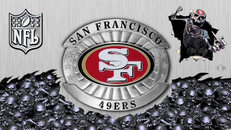 Buckle and Skulls-49ers, 49ers Background, 49ers Football, 49ers logo, 49ers, Forty Niners, NFL 49ers Background, 49ers emblem, 49ers wallpapper, HD wallpaper