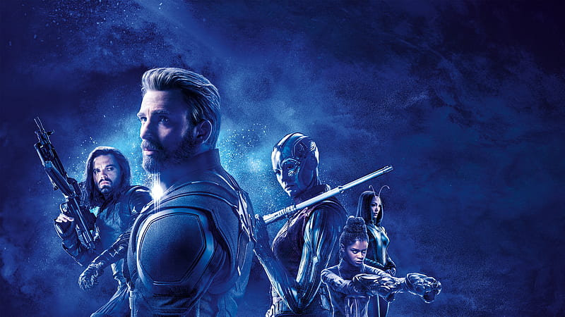 avengers: endgame, last movie, nebula, bucky barnes, captain america, Movies, HD wallpaper