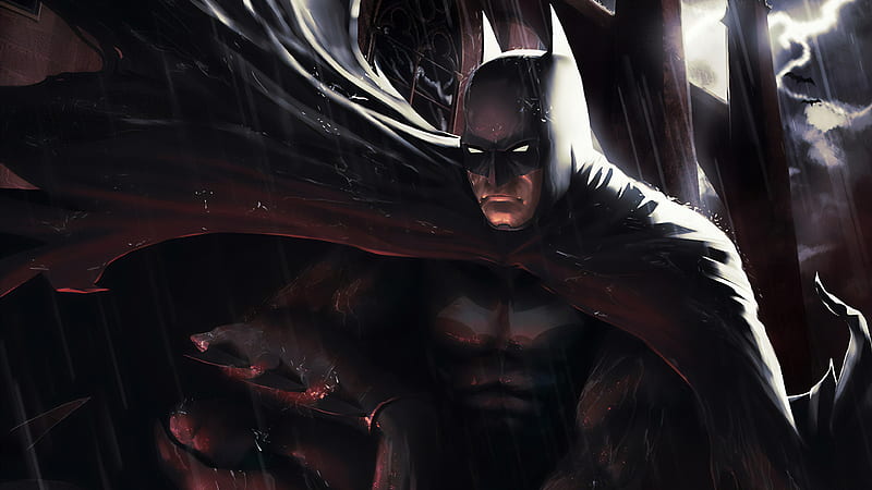 Art Dark Knight, batman, superheroes, digital-art, artwork, HD wallpaper