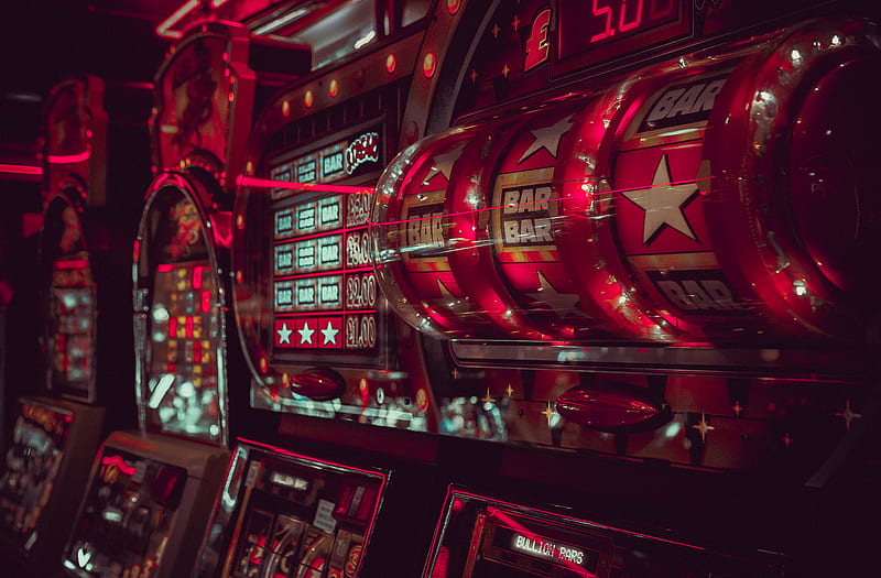 close-up graphy of lucky arcade with Bar, Bar, and Star, HD wallpaper