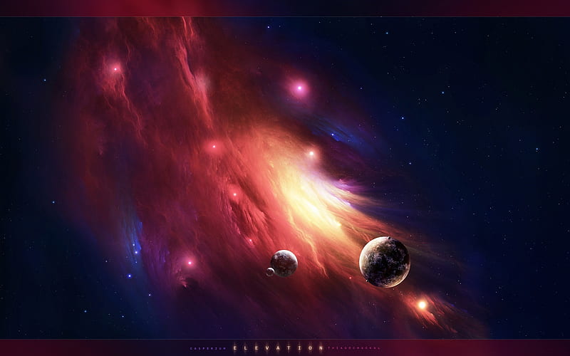 nebula elevation-universe graphy, HD wallpaper