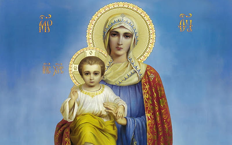Our Lady and Jesus, Virgin, Mary, Child, Jesus, HD wallpaper