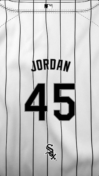 Chicago White Sox Michael Jordan #45 2020 Mlb Black Gradient