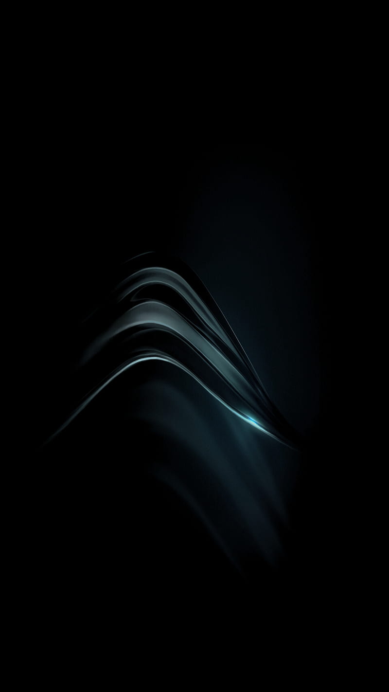 Black Wave, abstract, dark, HD phone wallpaper