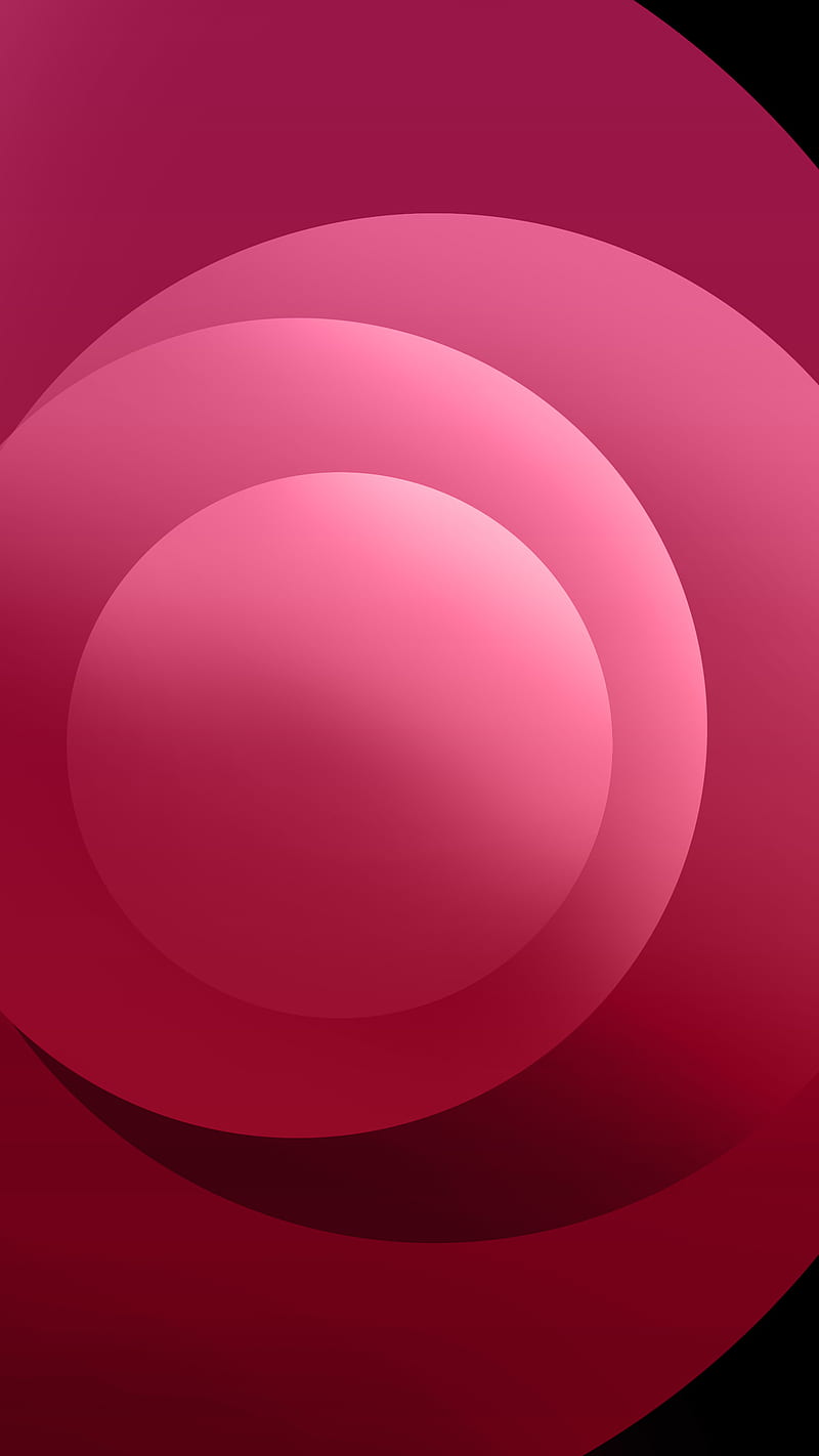 iphone 12 background, red, magenta, pink, design, HD phone wallpaper