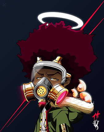 Pin by Akola on Black anime characters  Swag cartoon Boondocks drawings  Anime rapper