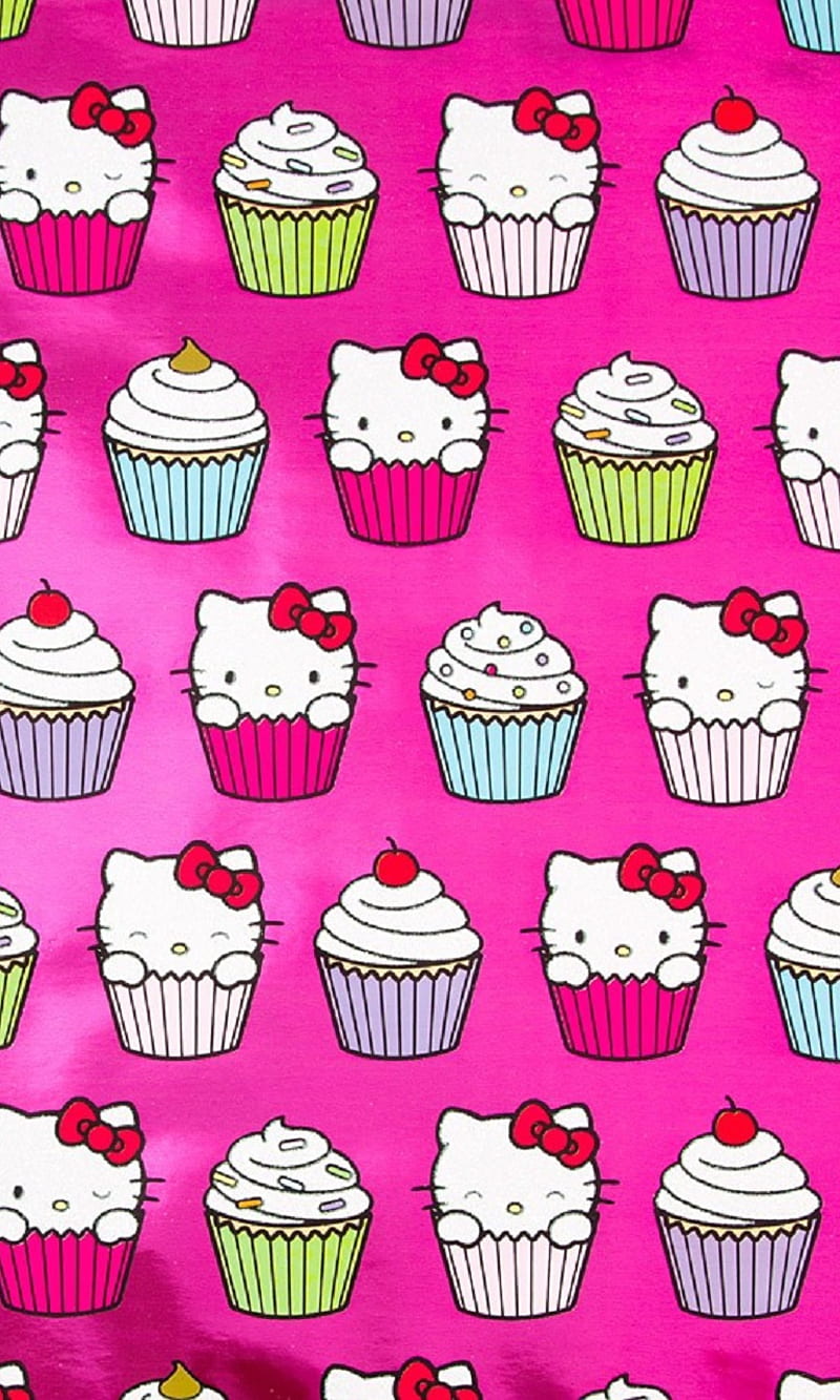 Hello Kitty Cupcake Wallpaper  Hello kitty backgrounds, Hello kitty  wallpaper, Hello kitty images