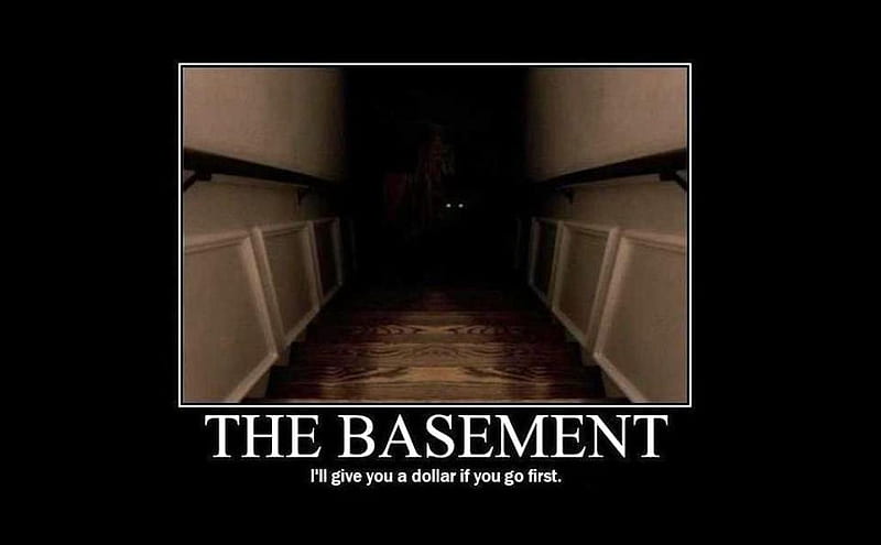 THE BASEMENT, scary, cool, funny, dark, HD wallpaper