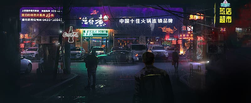 City, Sci Fi, China, Cyberpunk Cityscape, HD wallpaper