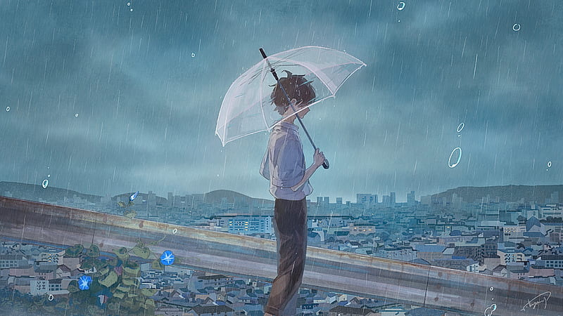 100+] Rain Anime Wallpapers | Wallpapers.com