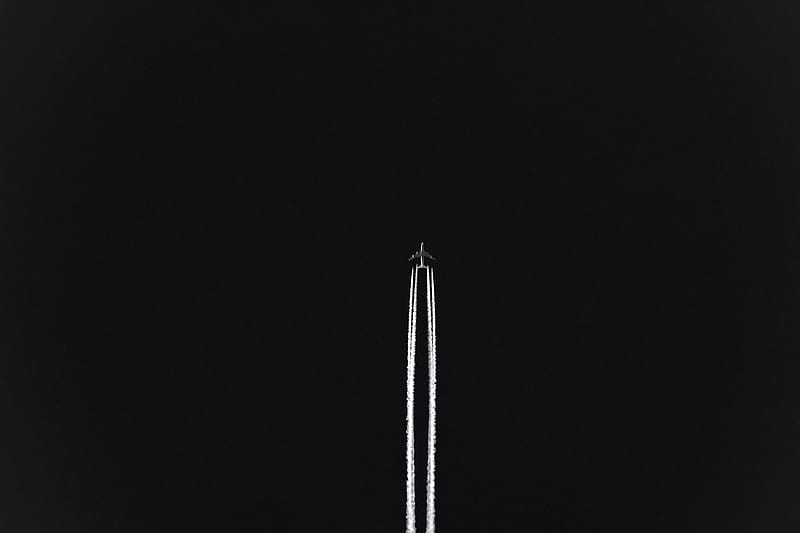 airplane with white smoke, HD wallpaper airplane with white smoke, HD wallpaper