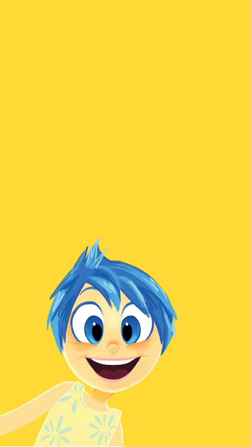 Joy, blue, cartoon, happy, inside, inside out, kid, movie, out, yellow, HD  phone wallpaper | Peakpx