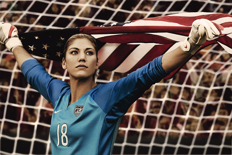 Hope Solo, world, soccer, american, flag, worldcup, hope, usa, cup, solo, football, goalie, HD wallpaper