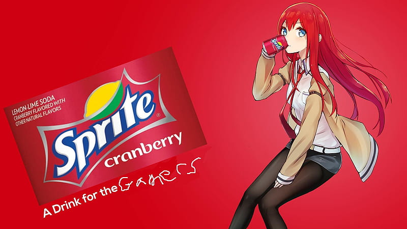 Girl With Sprite Cranberry Sprite Cranberry, HD wallpaper