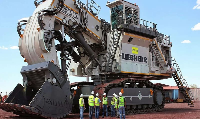 Liebherr-9800-Mining-Excavator, Movers, Earth, Liebherr-9800, Mining-Excavator, HD wallpaper