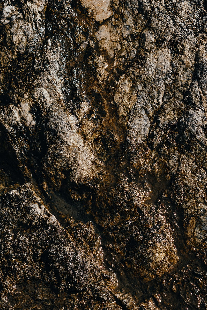 Black and Gray Rock Formation, HD phone wallpaper