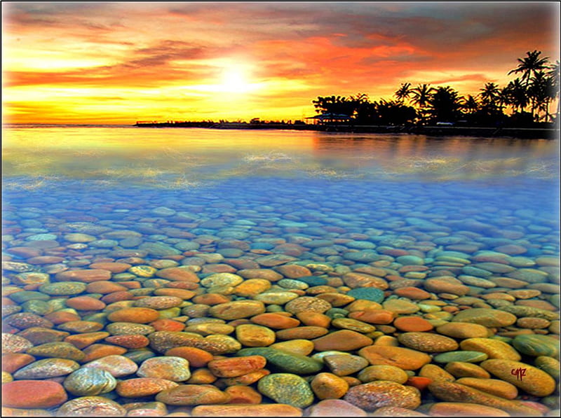 Lago, pasion, color, claro, vista, HD wallpaper