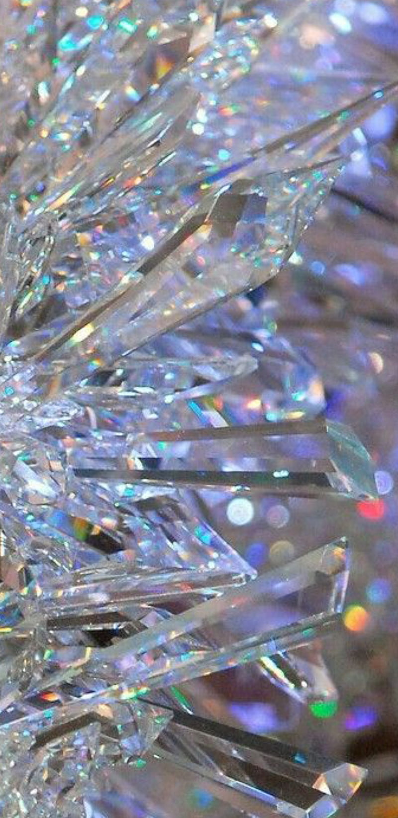 Crystals, diamonds, rainbow, HD phone wallpaper