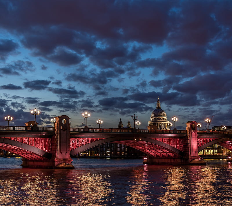 London, bridge, britain, england, river, thames, HD wallpaper