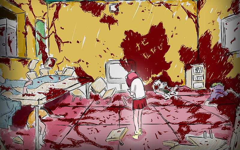 Anime, Blood, Lucy (Elfen Lied), Elfen Lied, HD Wallpaper | Peakpx