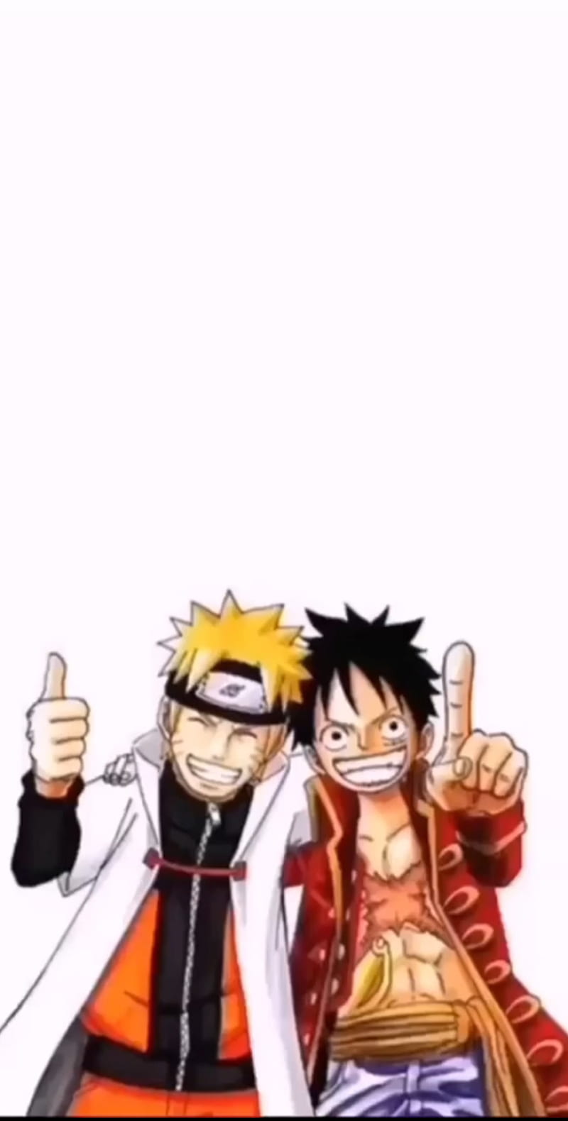 Naruto x Luffy, art, fictional character, king of pirates, hokage, anime, HD phone wallpaper