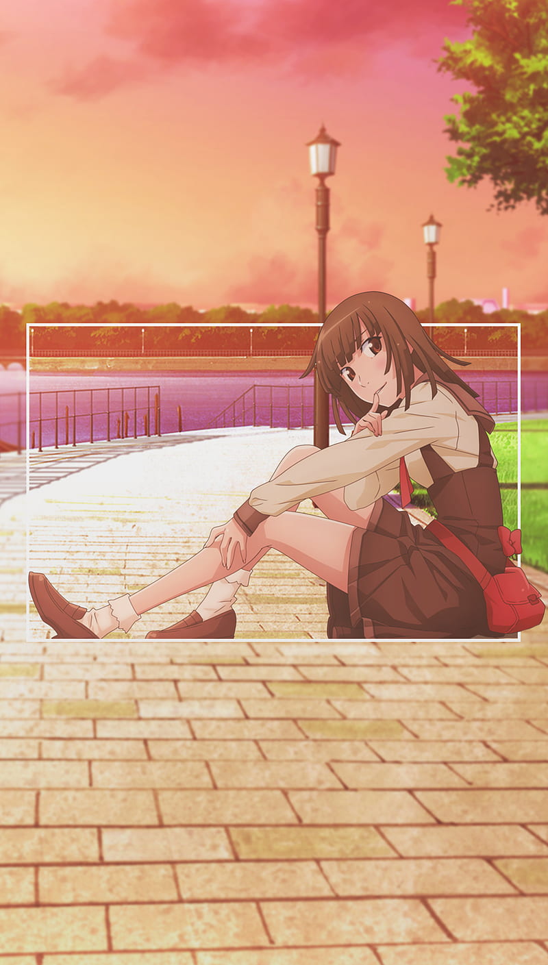 anime girls, anime, -in-, sitting, HD phone wallpaper