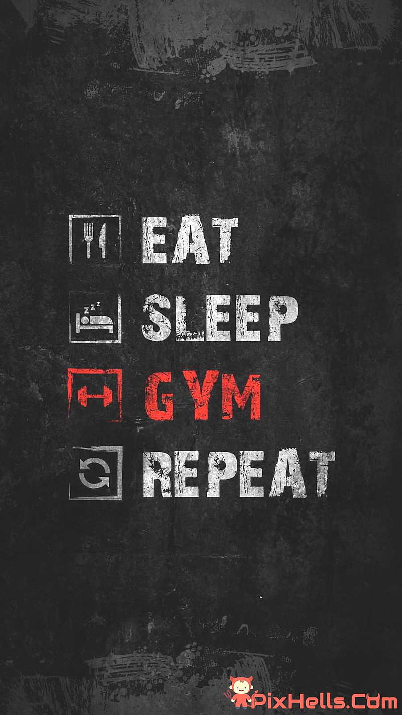 Eat Sleep Gym Repeat 1. Pixhells, Eat Sleep Code, HD phone wallpaper